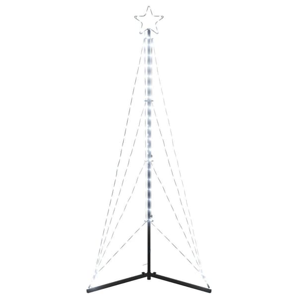 Julgransbelysning 363 LEDs kallvit 182 cm