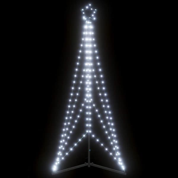 Julgransbelysning 363 LEDs kallvit 182 cm