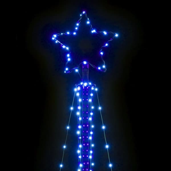 Julgransbelysning 483 LEDs blå 240 cm