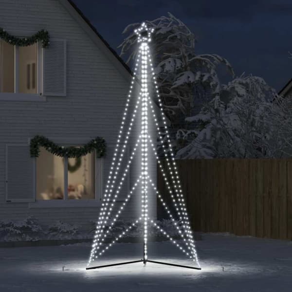 Julgransbelysning 615 LEDs kallvit 404,5 cm