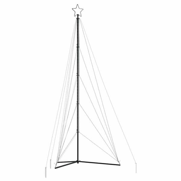 Julgransbelysning 615 LEDs kallvit 404,5 cm
