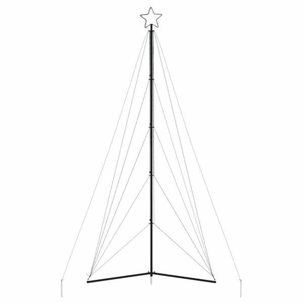 Julgransbelysning 615 LEDs kallvit 404,5 cm