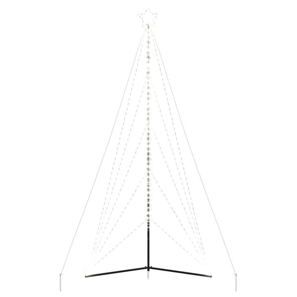 Julgransbelysning 615 LEDs kallvit 404,5 cm