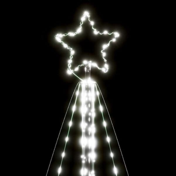 Julgransbelysning 615 LEDs kallvit 404,5 cm