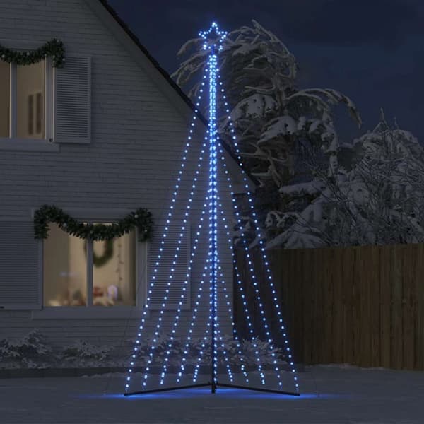juletræslys 570 LED'er 399 cm blå lys