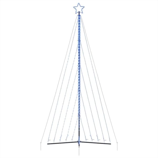 juletræslys 570 LED'er 399 cm blå lys