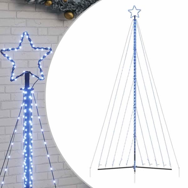 juletræslys 570 LED'er 399 cm blå lys