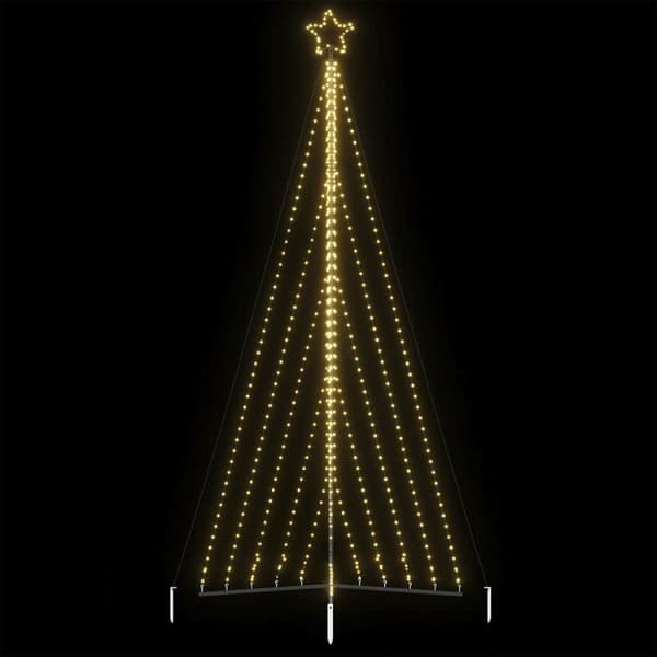 juletræslys 570 LED'er 399 cm varmt hvidt lys