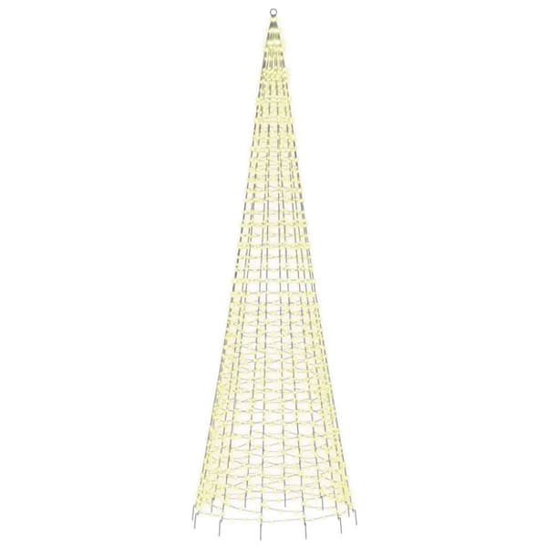 joulukuusi valoilla, pylväs, 1534 lämmin valkoinen LED, 500 cm