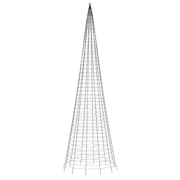 joulukuusi valoilla, pylväs, 1534 lämmin valkoinen LED, 500 cm