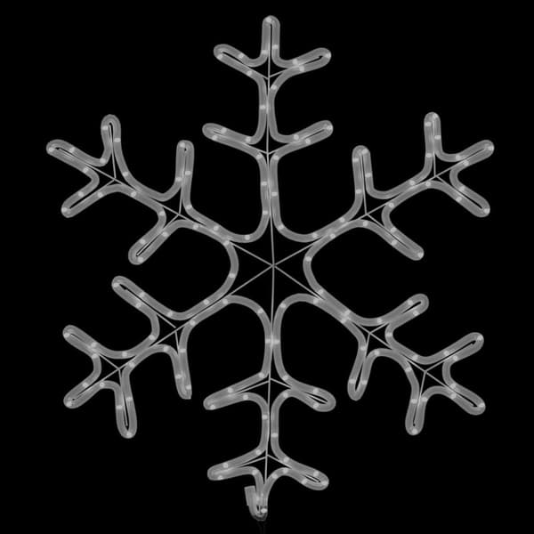 Snöflinga ljusslinga med 144 LED varmvit 59x59 cm