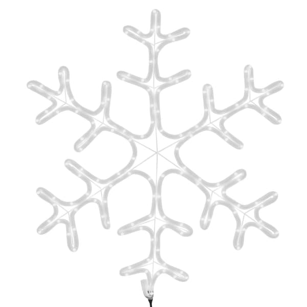 Snöflinga ljusslinga med 144 LED varmvit 59x59 cm