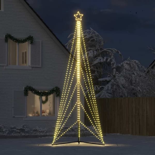 Julgransbelysning 861 LEDs varmvit 478 cm
