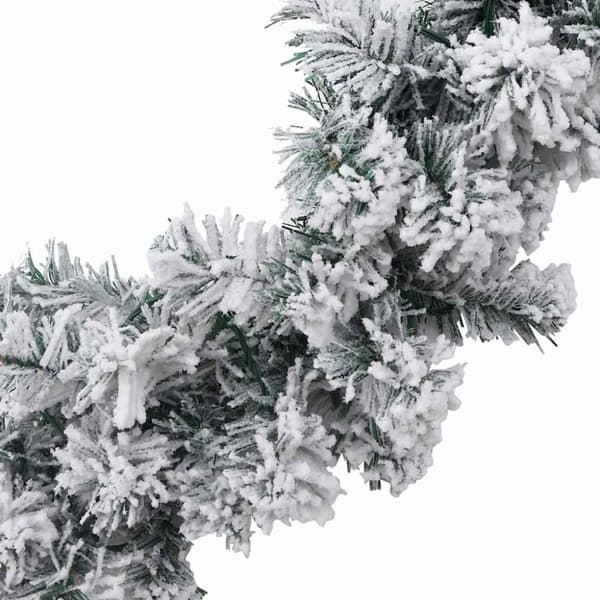 juleguirlande med LED-lys 5 m PVC grøn