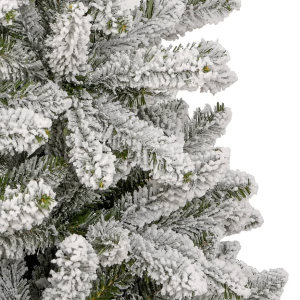 saranoitu keinotekoinen joulukuusi, lumipeite, 270 cm