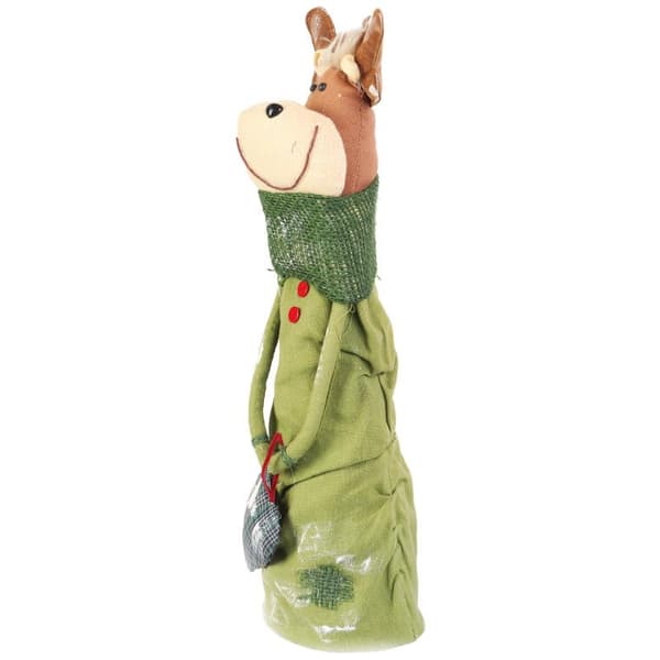 Luonnonmateriaaleista valmistettu seisova poro, vihreä, 44 cm