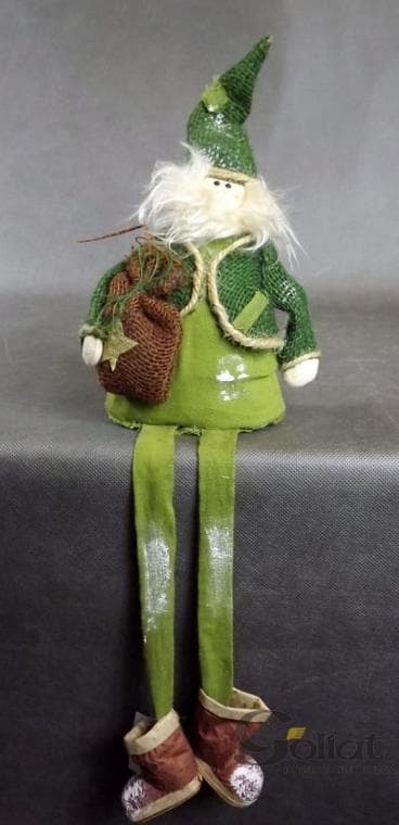 Jultomten hängande dekoration 56x16cm med hängande ben [YHAZ3038B-6]