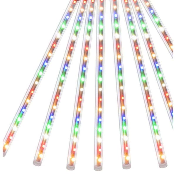 Dekorativa LED Meteors Multi Color 10 stycken, 60cm, för utomhusbruk