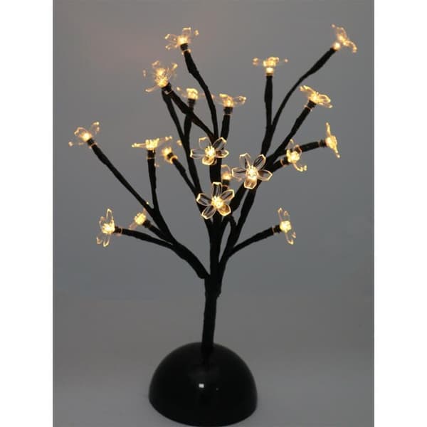 Batteridriven LED Bonsai Tree, 20 lysdioder, svart färg, för inomhusbruk
