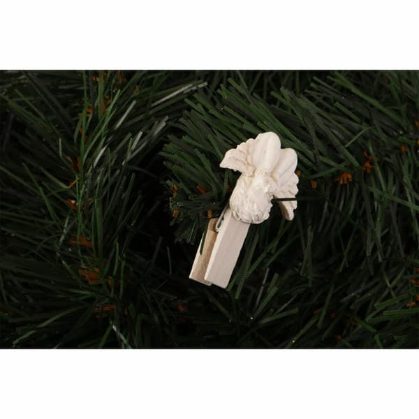 Setti 8 enkelipidikettä, 4,5 cm, valkoinen
