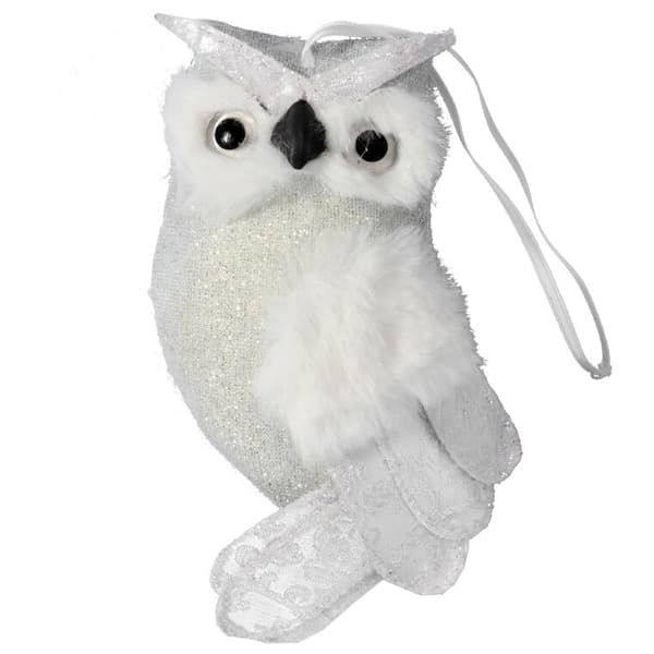 JULHÄNGE, VELOUR, SILVERUGLA, 17 CM