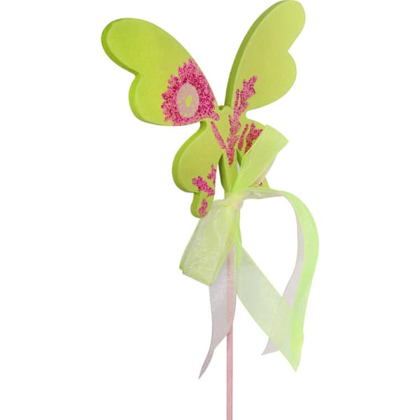Pääsiäinen puinen perhonen huipulla 50cm - Vihreä/Caladon väri