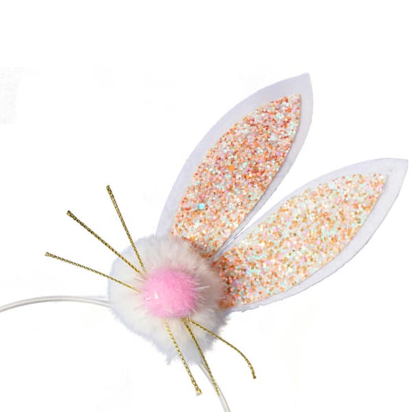 PÅDEBÅND MED HAREHOVED, PINK