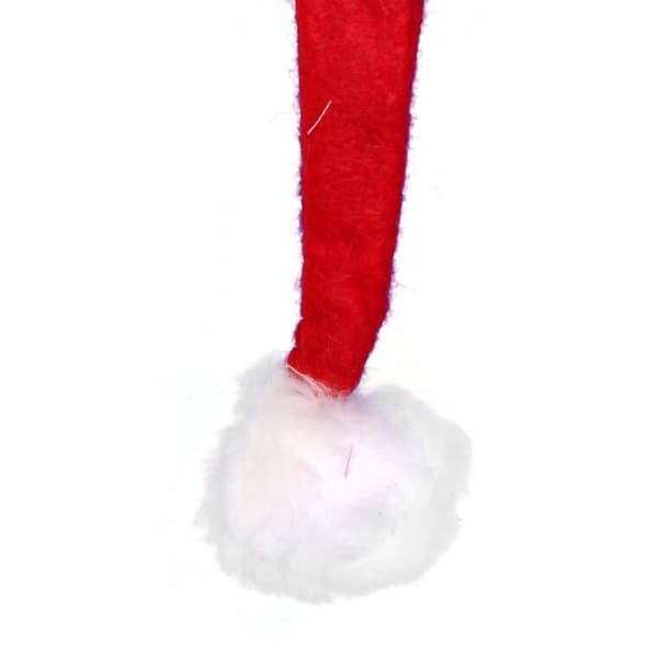 Superpitkä Joulupukin hattu, 150 cm, huovasta
