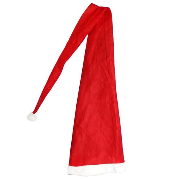 Superpitkä Joulupukin hattu, 150 cm, huovasta