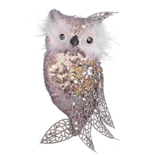 JULUGLEHÄNGE STYROFOAM MED SEKVENSER OCH GLITTER 25 CM