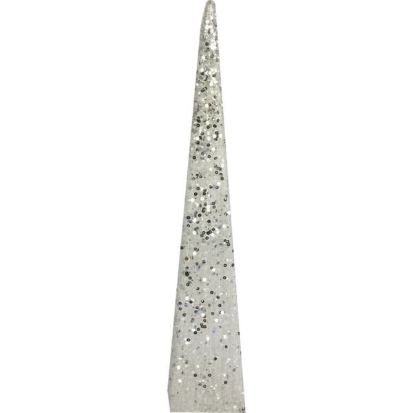 Hvid Juletræ Sisal Kogle 80 cm - Julepynt