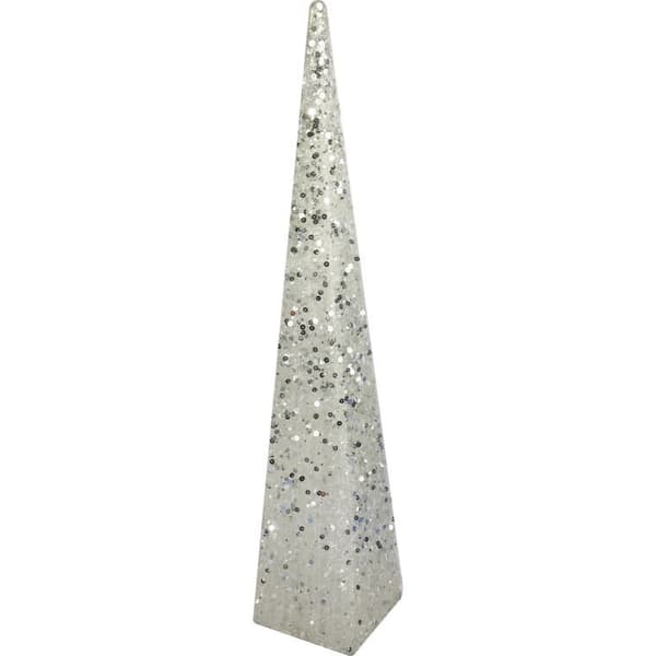Hvid Juletræ Sisal Kogle 80 cm - Julepynt