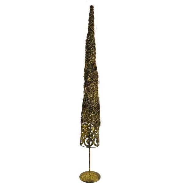 JOULUKUUSEKÄYÖ - ROTTINKI METALLILLA 98cm, RUSKEA