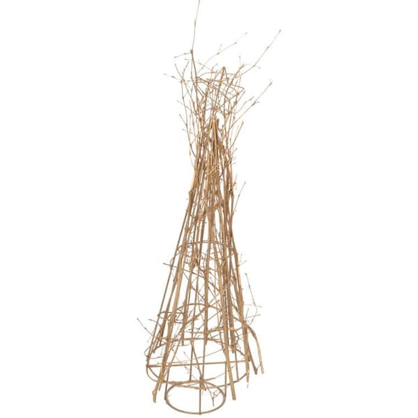 Guld Juldekoration - Konisk Rotting Julgran 50cm