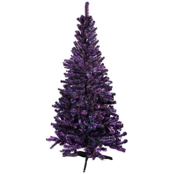 Fluo Effect -joulukuusi, vihreä ja violetti 150 cm - Vain sisäkäyttöön