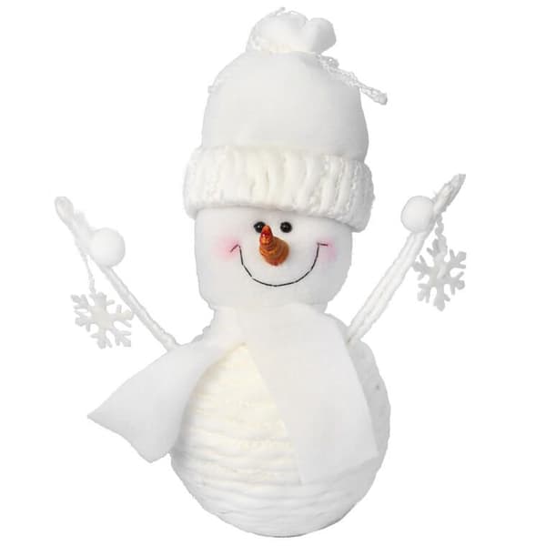 SNÖGUBBSFIGUR TILL STÄLL AV GARN, 25 CM
