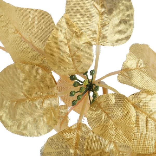Enkeltblomst Bethlehemsstjerne julestjerne 57 cm guld