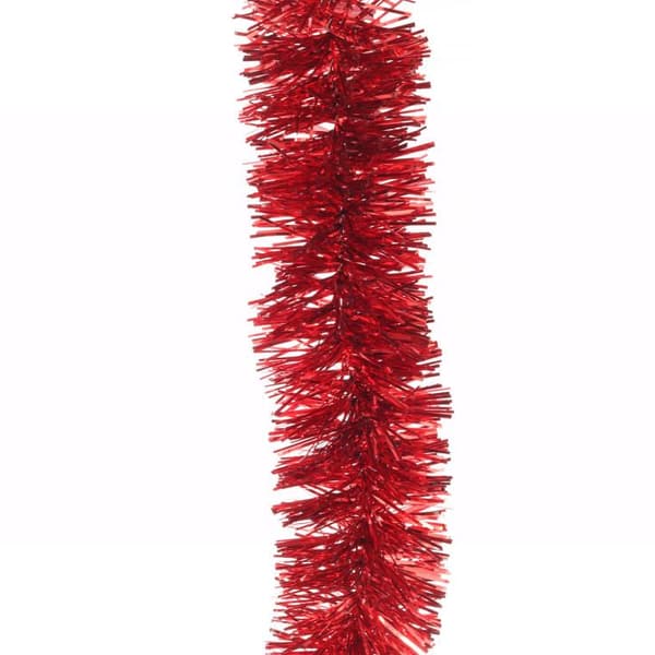 Röd metalliserad julgranskedja - fi 3 cm x 2 m GOLIAT - Polsk produkt