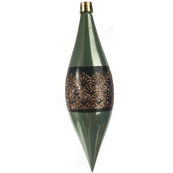 Setti 9 muovista jääpuikon muotoista korua glitterkoristeella, 15 cm