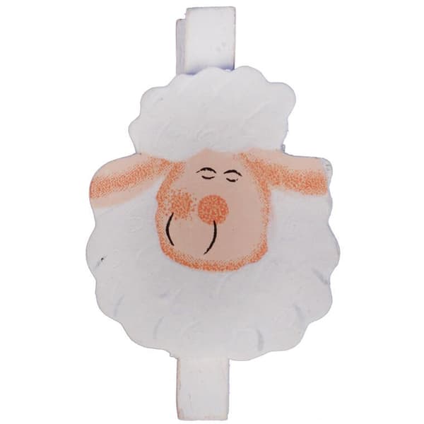 LAMBS PUUKELLOT 4 KPL 7,5 CM PÄÄSIÄISKEVÄT