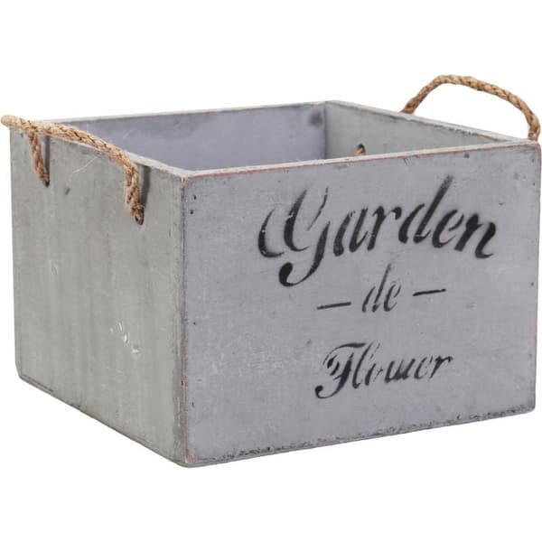 Træ Mini Have Flower Cover med rebhåndtag