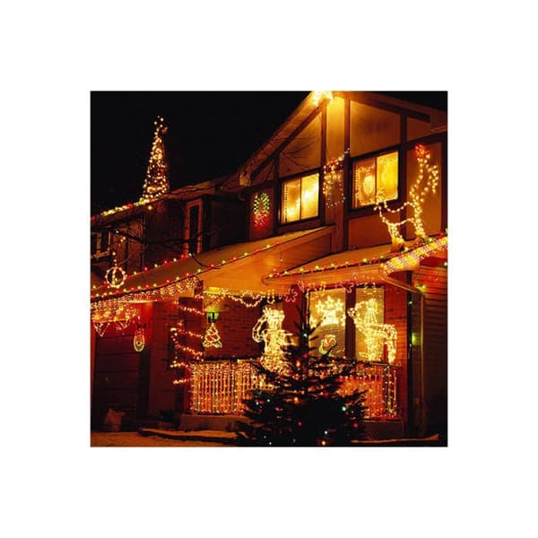 Julgransbelysning 384 LED energibesparande larv 10m kallvit