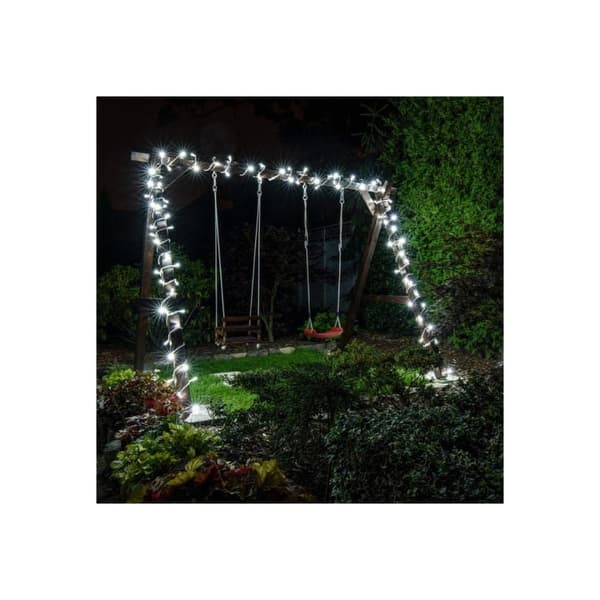 100 LED-ringar inomhus flerfärgade julgransbelysning