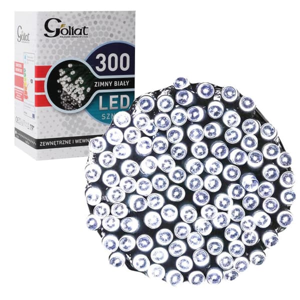 Joulukuusen valot 300 LED sisä/ulko, viileä valkoinen