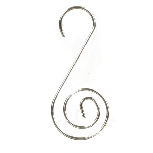 Set med 40 silverkrokar, 5 cm stora