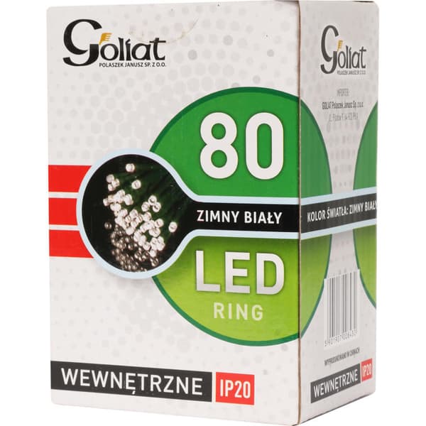 Sormus 80 LED-joulukuusen valolla sisäkäyttöön, viileä valkoinen, verkkovirta