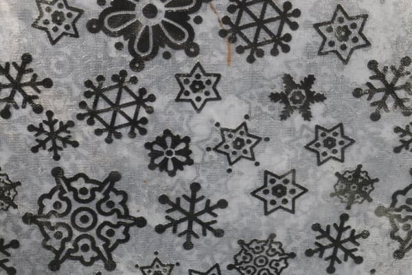 ORGANZA DUK MED SILVERTRYCK 200X150 CM