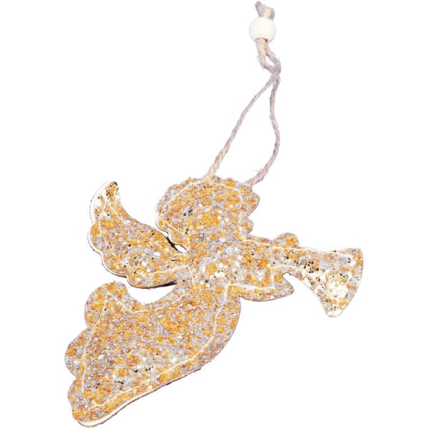GULD GLITTER ÄNGELHÄNGE