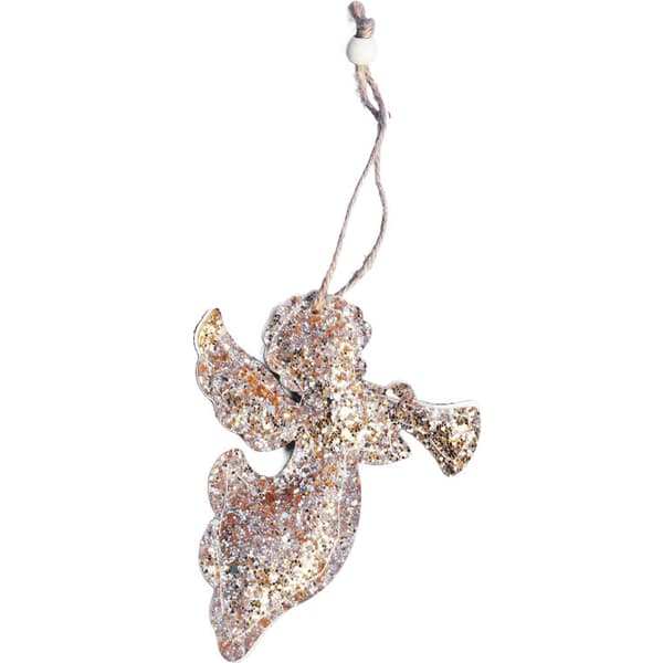 GULD GLITTER ÄNGELHÄNGE
