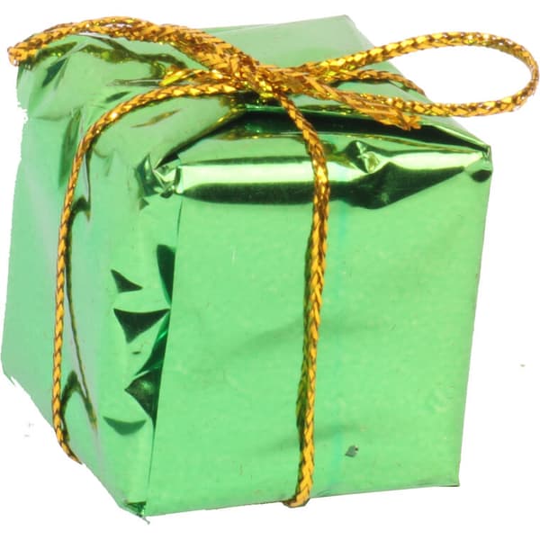 Juldekorationsset KPL.16 - Mix: tomtar, klockor, paket, rosetter, färg: röd-grön-guld